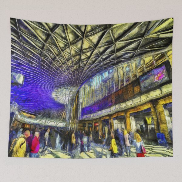 Item preview, Kings Cross Rail Station Van Gogh designed and sold by Londonimages.