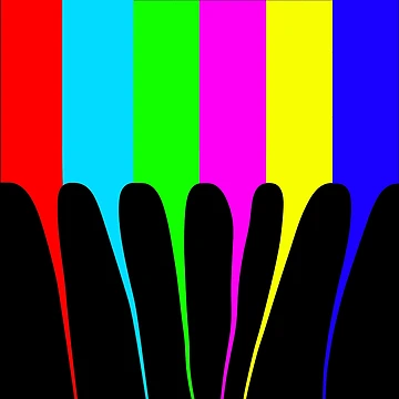 Artwork thumbnail, Color bars melting by RKSDesigns
