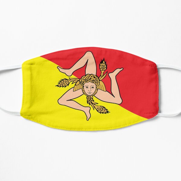 SICILY. SICILIAN. Flag of the Sicilian Region. Mask