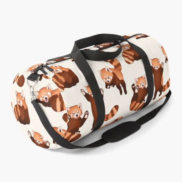 Red Panda Pattern Duffle Bag