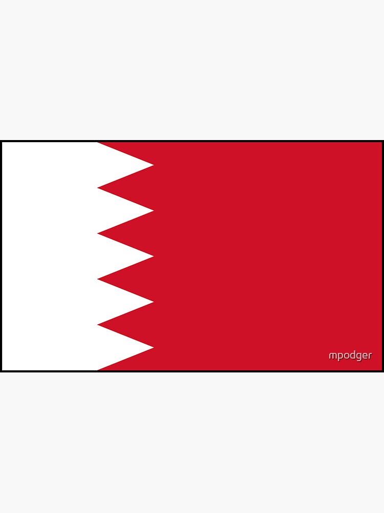 "Bahrain Flag Gifts, Stickers & Products " Sticker for Sale by mpodger
