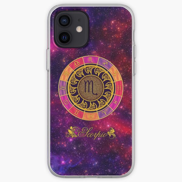 Scorpio Zodiac Lightburst - Circle iPhone Soft Case