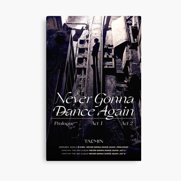 Vista previa del artículo con la obra «SHINee TAEMIN NUNCA VOLVERÁ A BAILAR», diseñado y vendido por SHINeeEMPORIUM.
