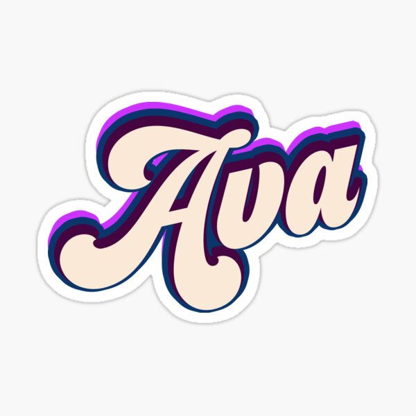 Me & My Big Ideas Ava Prisma Glitter Multi Color - Large Word Stickers