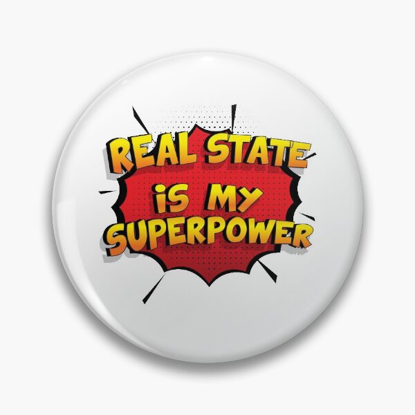 Item preview, Real State is my Superpower Funny Design Real State Gift designed and sold by Custom365.