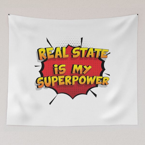 Item preview, Real State is my Superpower Funny Design Real State Gift designed and sold by Custom365.