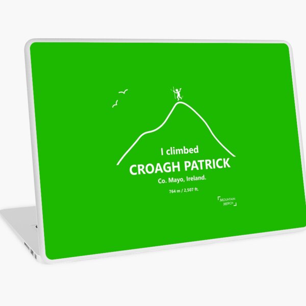 I climbed Croagh Patrick - Happy Hiker Laptop Skin