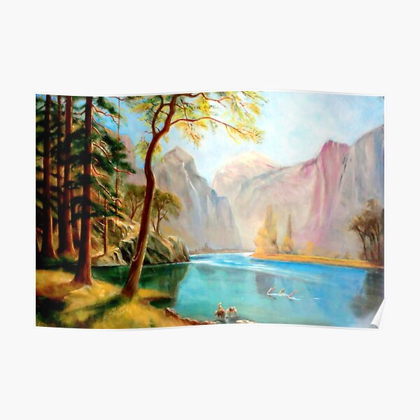 kerns river valley, california after Albert Bierstadt Poster