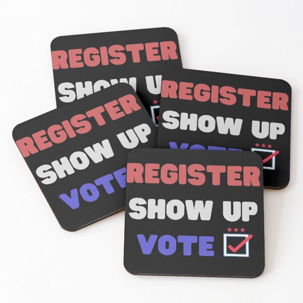 Item preview, Register Show up Vote designed and sold by 30.Dec.