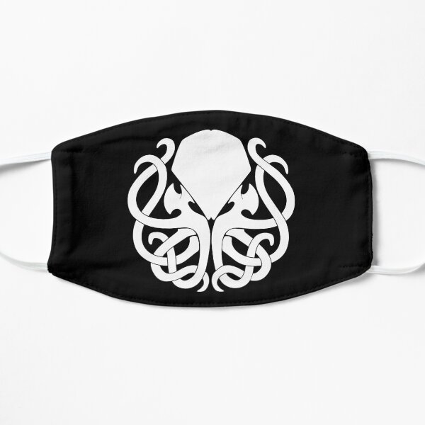 Cthulhu logo high quality black Flat Mask