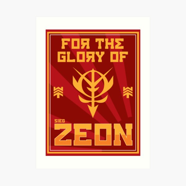 Zeon Propaganda Art Print