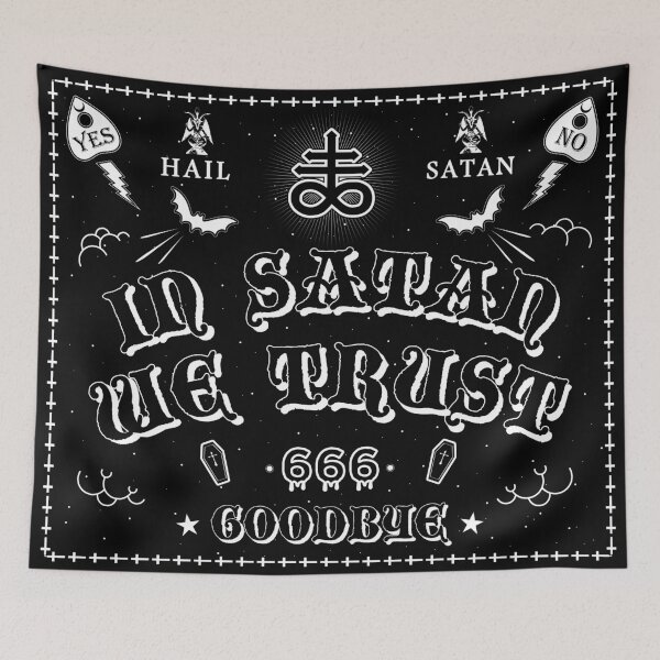 Item preview, In Satan We Trust designed and sold by InkPerspectiv3.