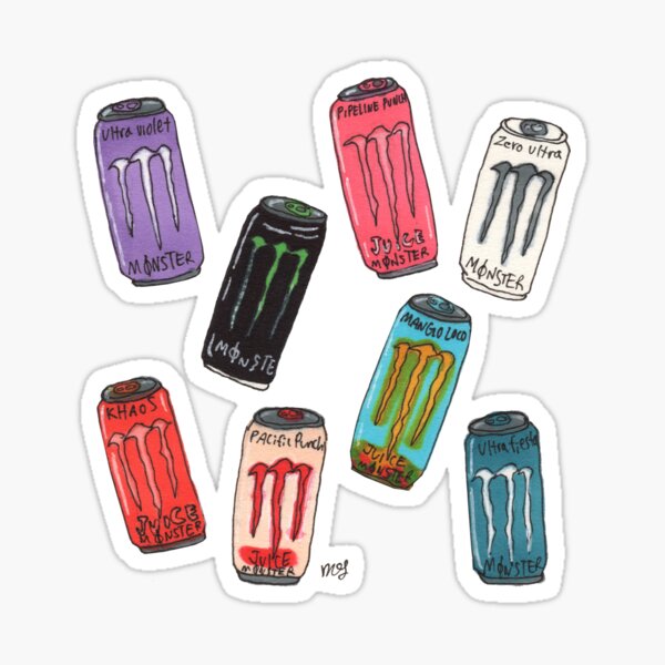 Energy Drink Stickers Redbubble