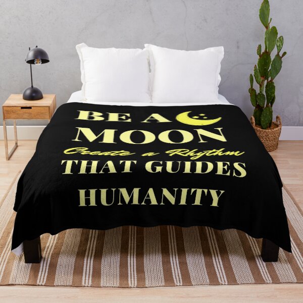 Item preview, Monochromatic Be a Moon: Create a Rhythm to Guide Humanity Positive Motivation Fun Quote for Kids and Parents designed and sold by sinceanna.