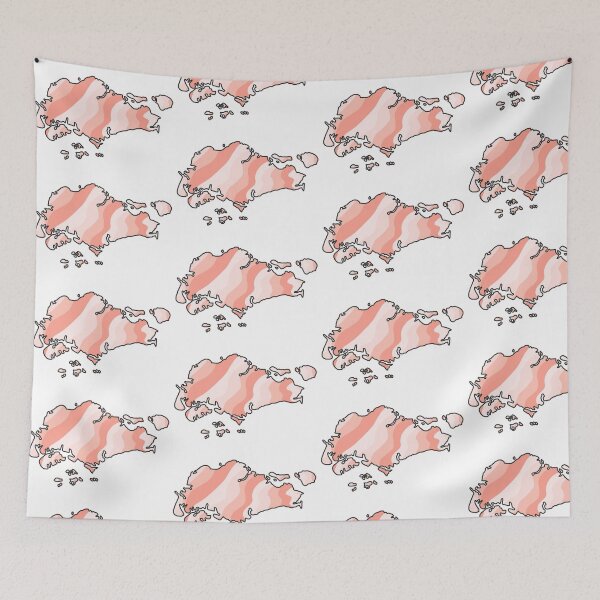 Item preview, Singapore Pastel Pink  designed and sold by erinxswan.