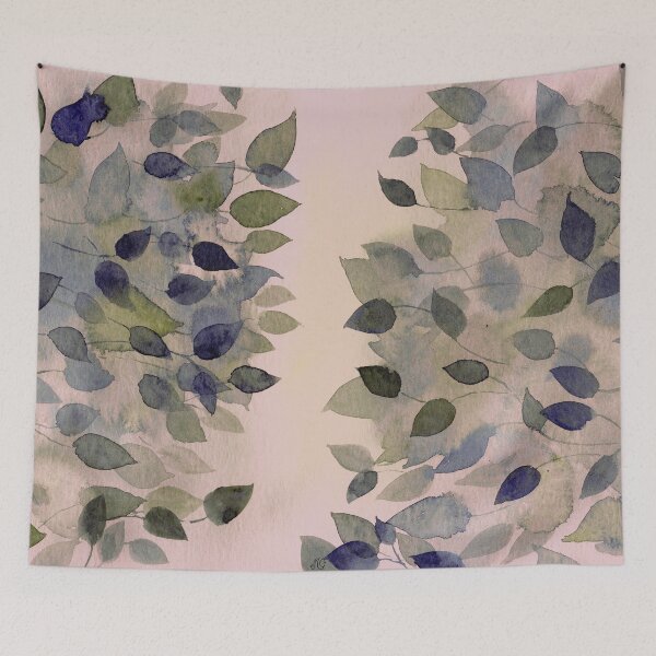 Item preview, Light Green Leaves  designed and sold by María Casas Watercolour Designs.