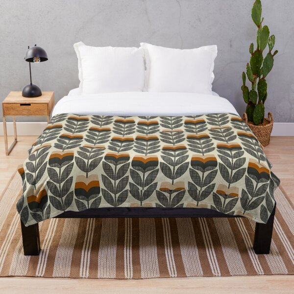 orla kiely design Throw Blanket