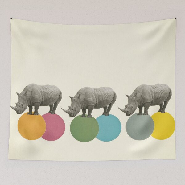 Item preview, Rambling Rhinos designed and sold by Cassia Beck.