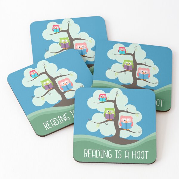 Item preview, Reading is a Hoot Owls on Tree designed and sold by Kirsten Uecker.