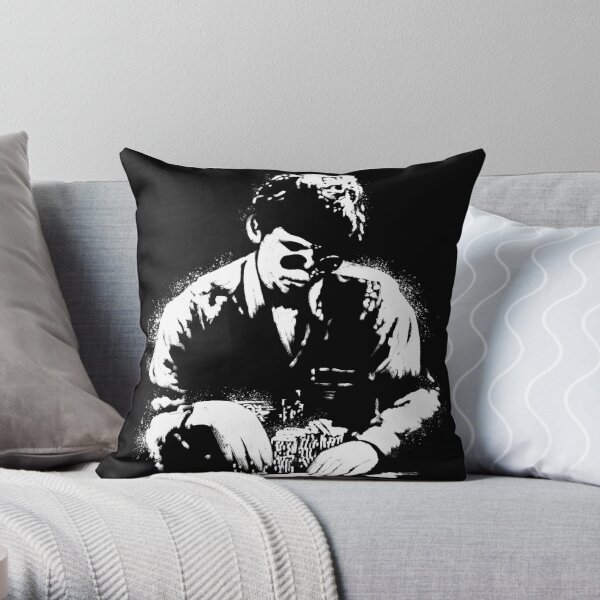 Stu Ungar Painting Throw Pillow