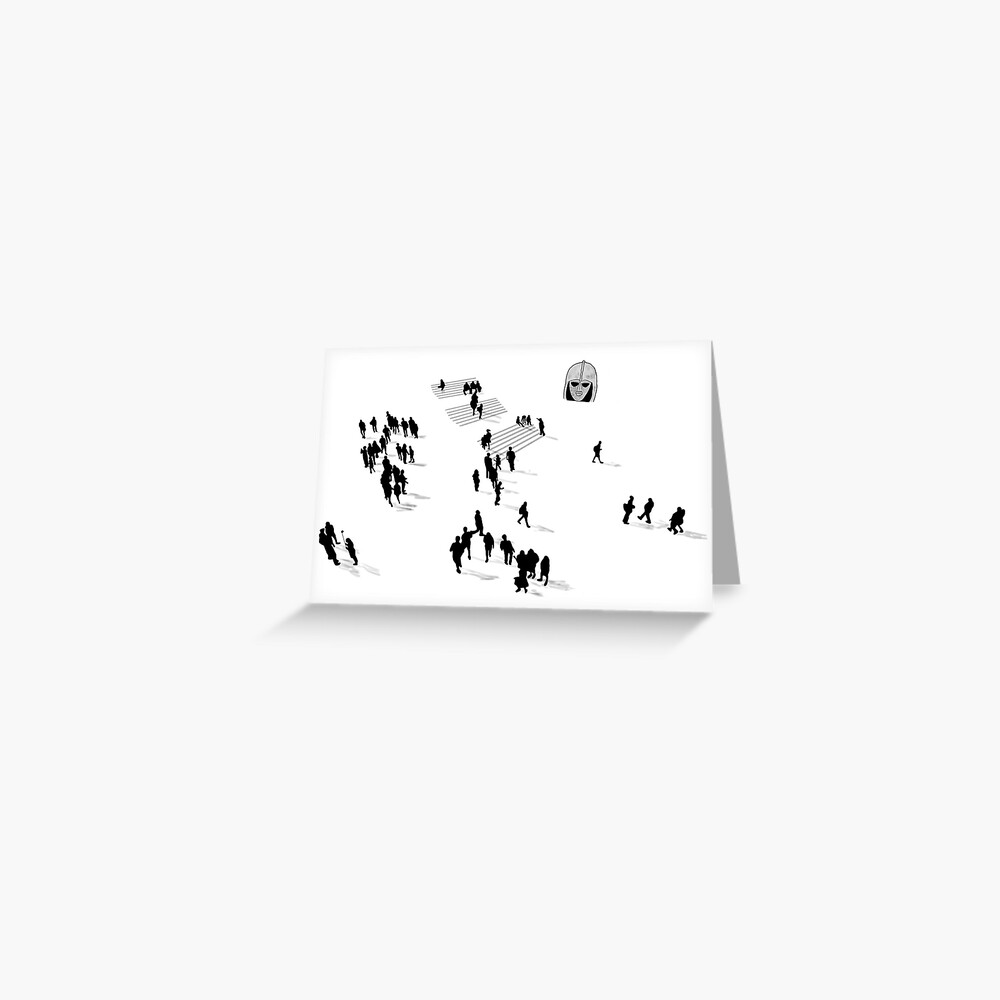 Ancestor looks on Greeting Card