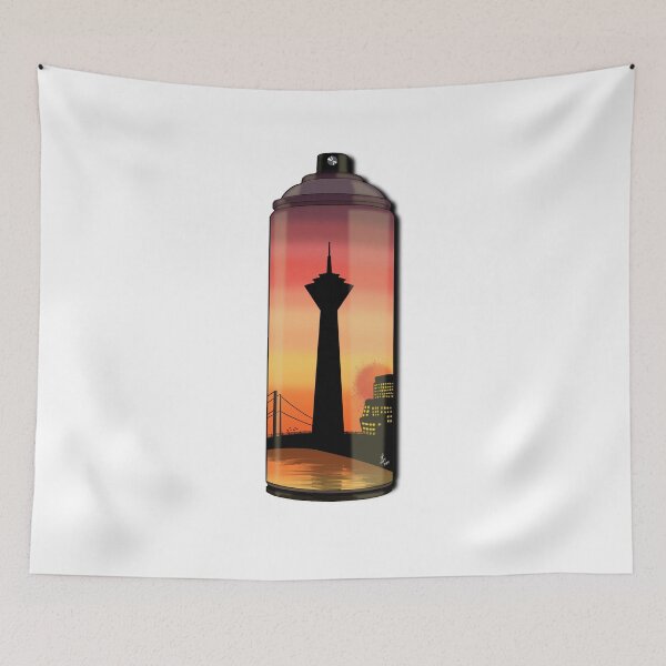 Item preview,  Cityscape on a Spraycan - Düsseldorf designed and sold by Ilya-pio-art.