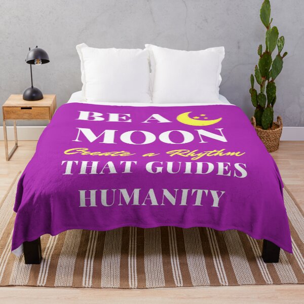 Item preview, Be a Moon: Create a Rhythm to Guide Humanity Positive Motivation Fun Quote for Kids and Parents (Purple) designed and sold by sinceanna.