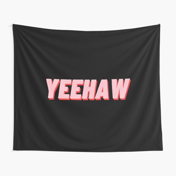 YEEHAW! Pink and Red Tapestry