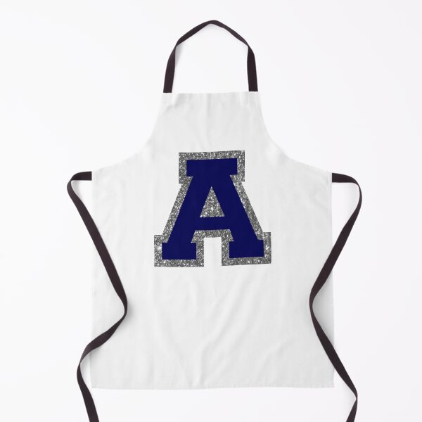 Item preview, silver and navy varsity letter A designed and sold by byleahwithlove.