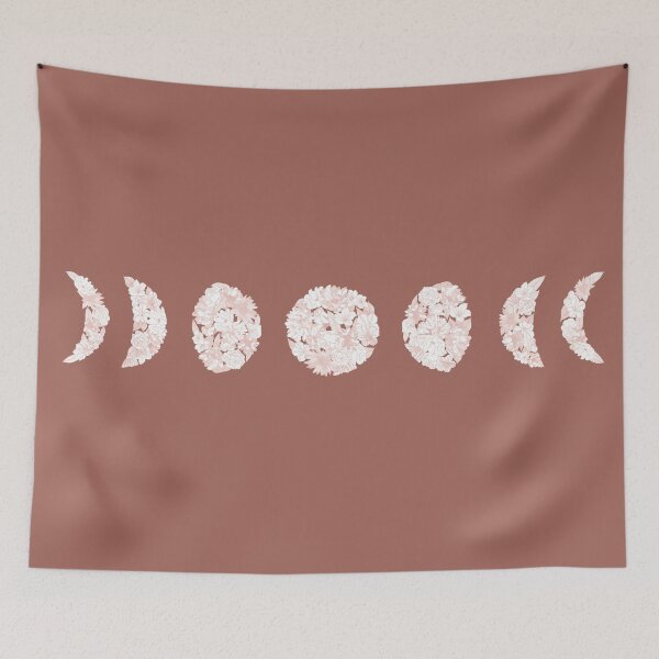 Item preview, Terracotta moon phases designed and sold by TanyaMakesART.