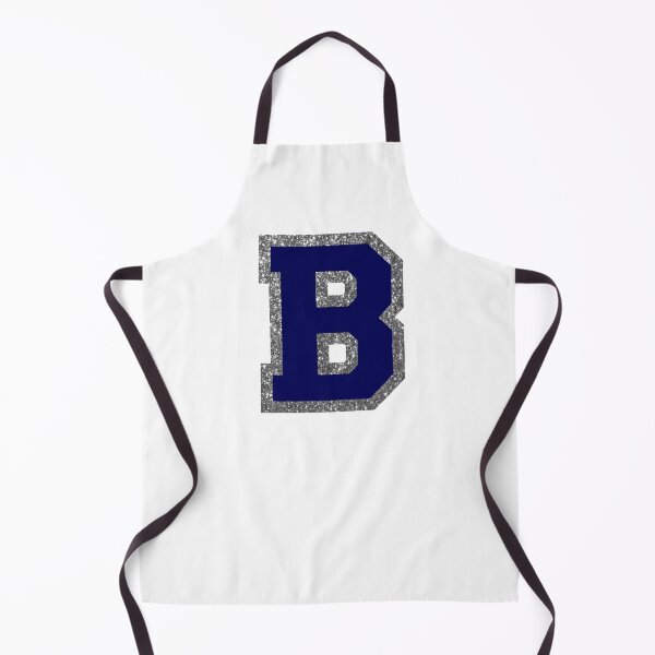 Item preview, silver and navy varsity letter B designed and sold by byleahwithlove.