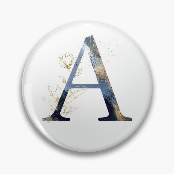 Item preview, Floral Initial Letter A, Monogram designed and sold by PinkLotusArt.