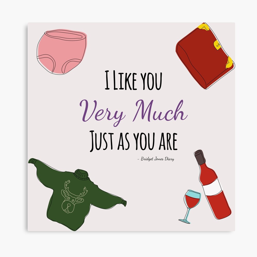 Bridget Jones Diary Quotes Bridget Jones Diary - Quotes" Poster By Witchylily | Redbubble