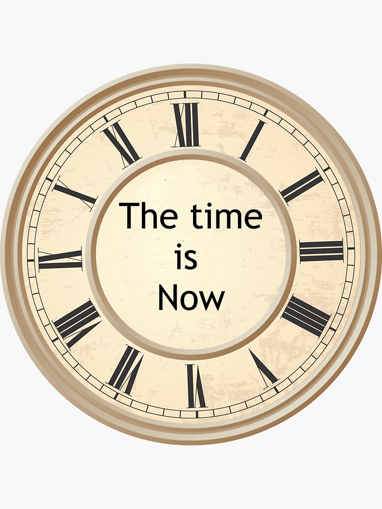 "Mindfulness Clock" Sticker for Sale by LovingPresence Redbubble