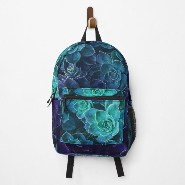 Item preview, Blue Family of Succulents in Gradient Texture Art designed and sold by yisela.