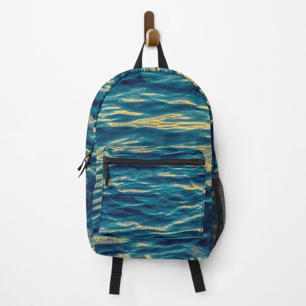 Item preview, Blue ocean wave with yellow lights sea pattern designed and sold by conceptDVS.