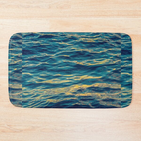 Item preview, Blue ocean wave with yellow lights sea pattern designed and sold by conceptDVS.