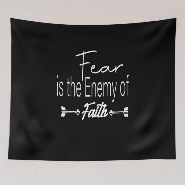 Item preview, Fear is the Enemy of Faith,inspirational quotes designed and sold by alikassi.