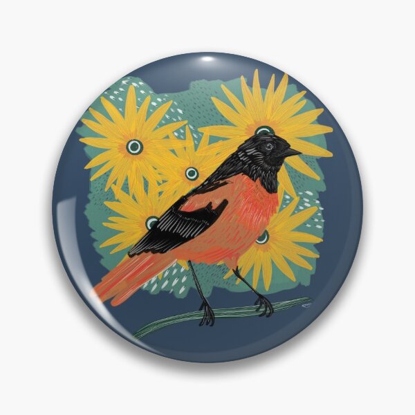 Item preview, Oriole + Black Eyed Susans  designed and sold by KKMart23.
