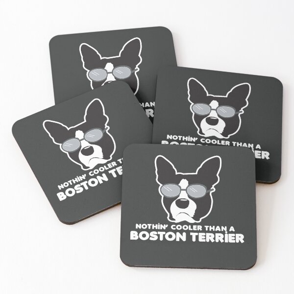 Item preview, Boston Terrier Neutral Gray Pattern - Cool Like a Boston Terrier Funny Dog Gifts designed and sold by Art by Jess.