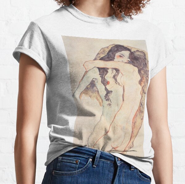 deux femmes Egon Schiele T-shirt classique