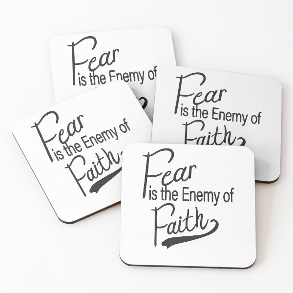 Item preview,  Fear is the Enemy of Faith,inspirational quotes,saying shirts designed and sold by alikassi.