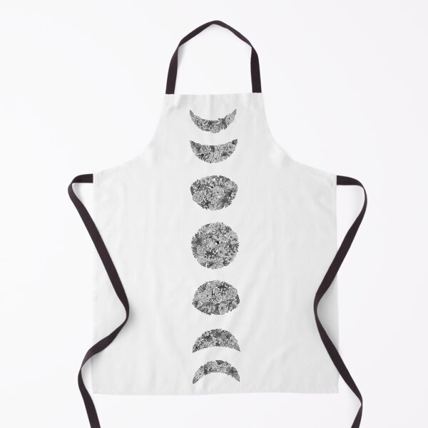 Item preview, White moon phases art designed and sold by TanyaMakesART.