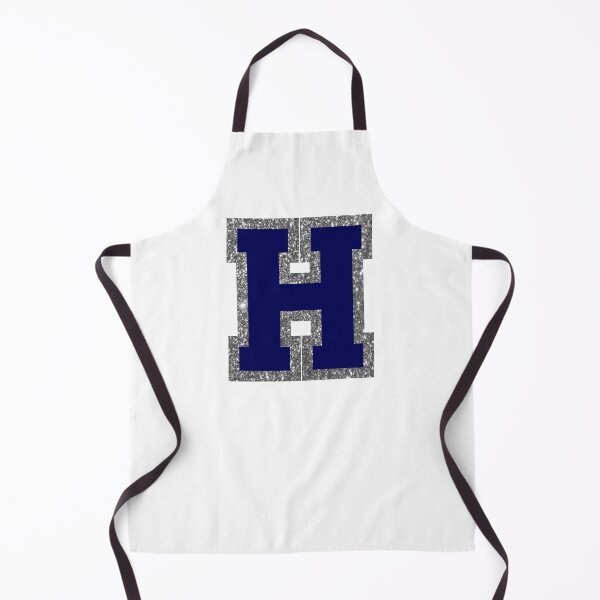 Item preview, silver and navy varsity letter H designed and sold by byleahwithlove.