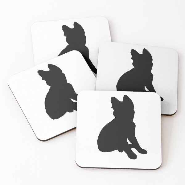 Item preview, German shepherd puppy silhouette designed and sold by MsTyson.