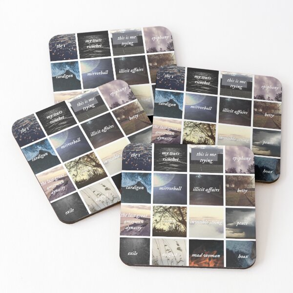 folklore album Coasters (Set of 4)