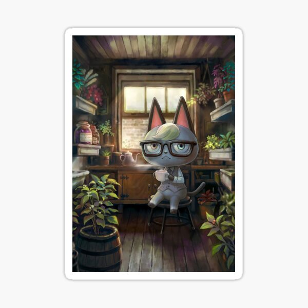 Download Raymond Animal Crossing Inspired Artwork Sticker By Jayme486 Redbubble