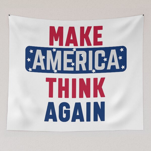 Item preview, Make america think again designed and sold by bumperapparels.