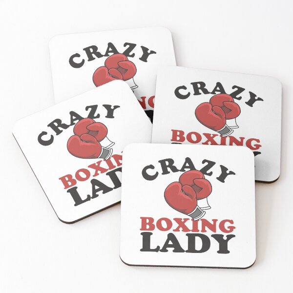 Item preview, Crazy Boxing Lady - Funny Female Boxer Sports Gifts for Women designed and sold by fabianb.