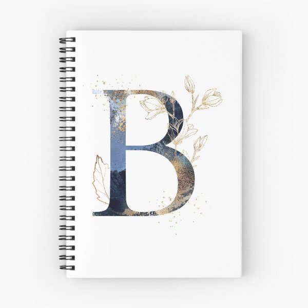 Item preview, Floral Initial Letter B, Monogram designed and sold by PinkLotusArt.
